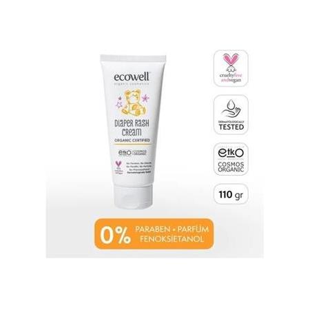 Ecowell Organik Pişik Kremi 110 ml