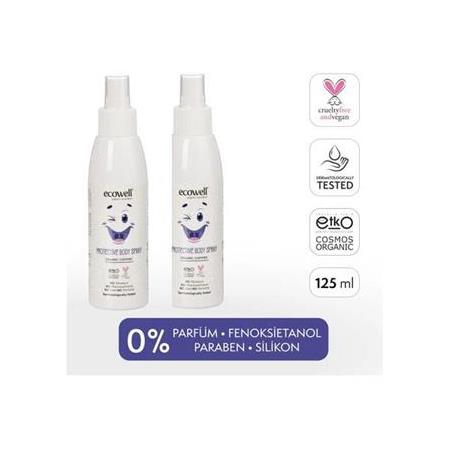 Ecowell Organik Doğal Koruyucu Bebek Body Sprey 125ml X 2 ADET