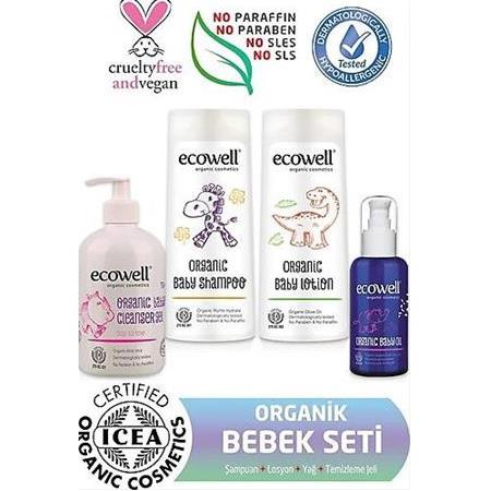 Ecowell Delist Organik Bebek Bakım Seti ( 4 Ürün)